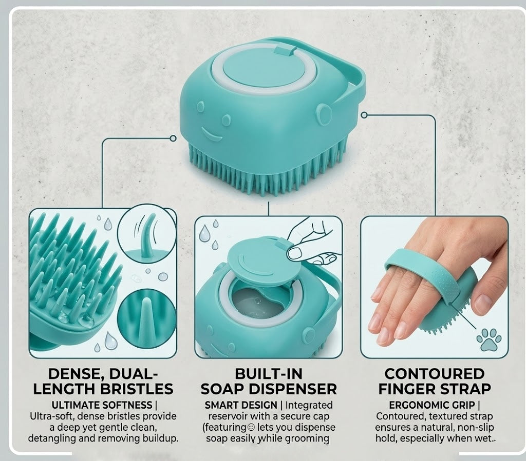 BarkRobe Shampoo Brush
